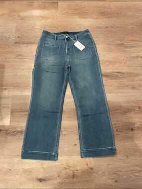 Quince Wide-Leg Jeans in Medium Blue Wash